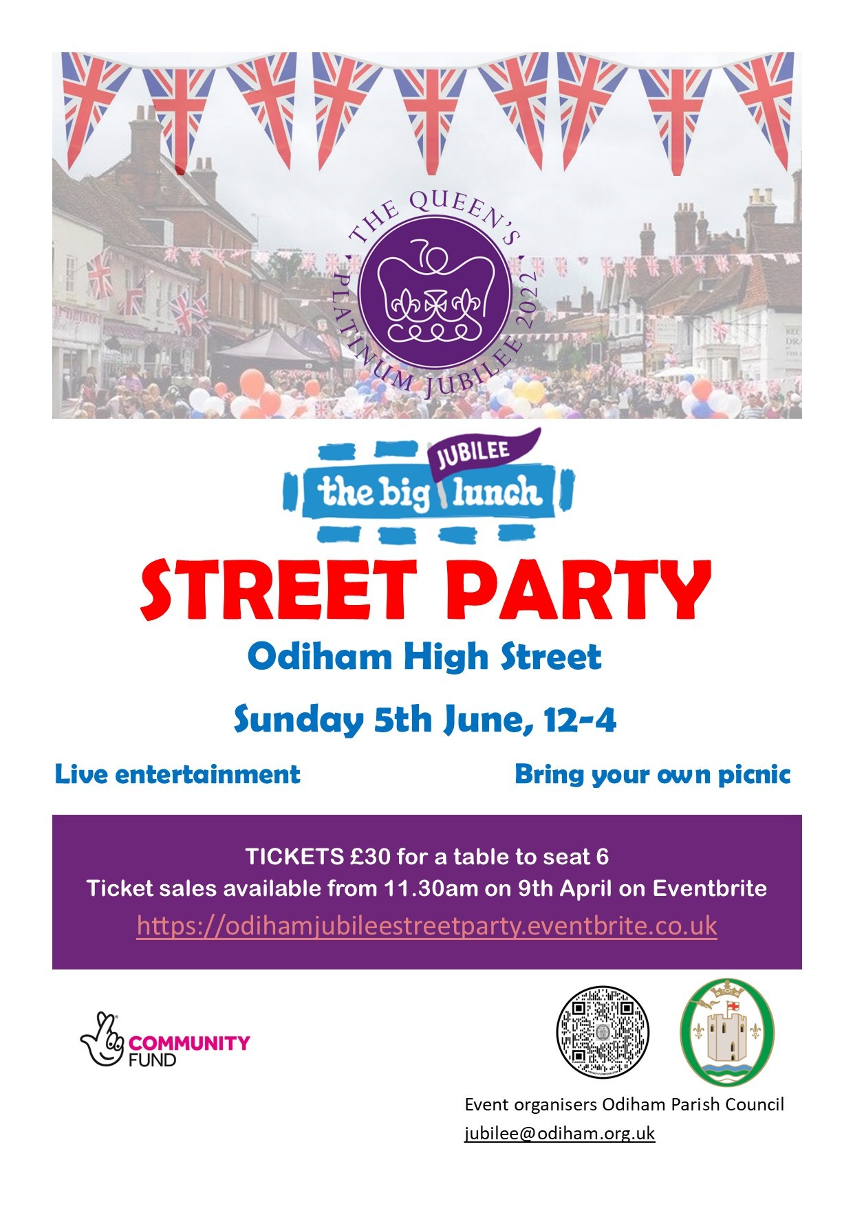 Street Party ticket sales poster 2