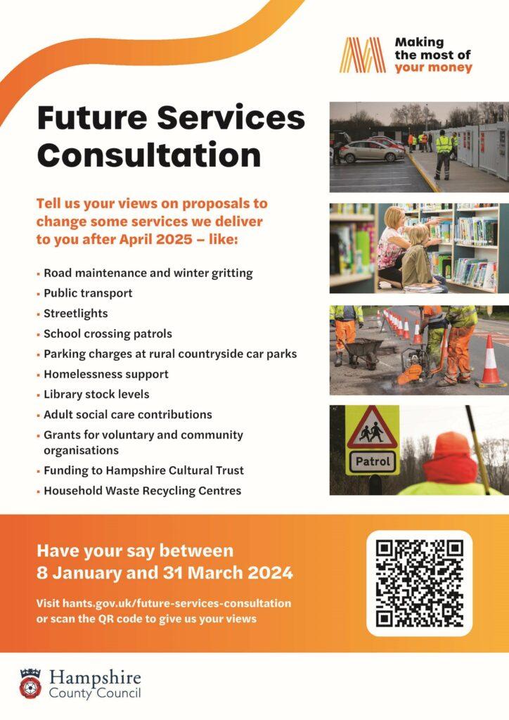 Future Services Consultation 2024 poster