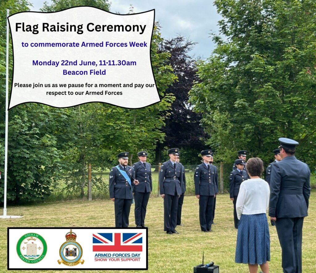 FINAL poster Flag raising event Armed Forces Week 2026