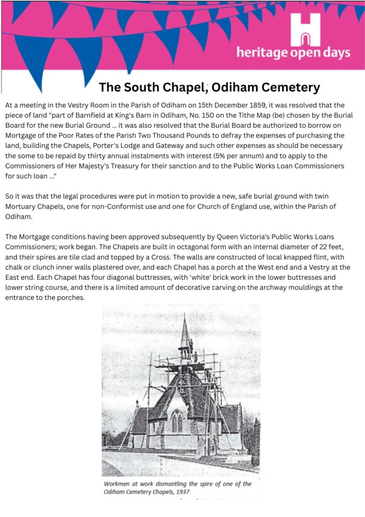 South Chapel info page 1